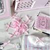 Ins Wind Pink Black And White Small Bow Decorative Accessories Sweet Bow Packaging Accessories Fresh And Sweet DIY Accessories