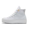 Chuck Taylor All Star Lift Platform High Autumn Embroidery - White Women Sneakers Moonstone-Violet Mouse A05068C