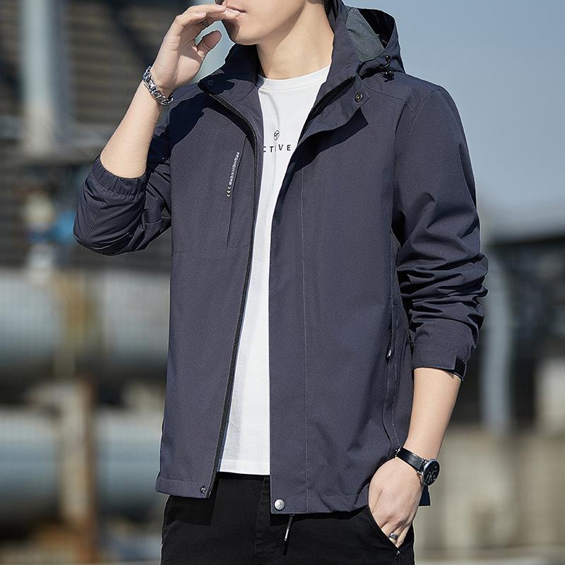 Hooded Jacket Men 'S Autumn Casual Windproof Jacket Men 'S Outdoor Jacket