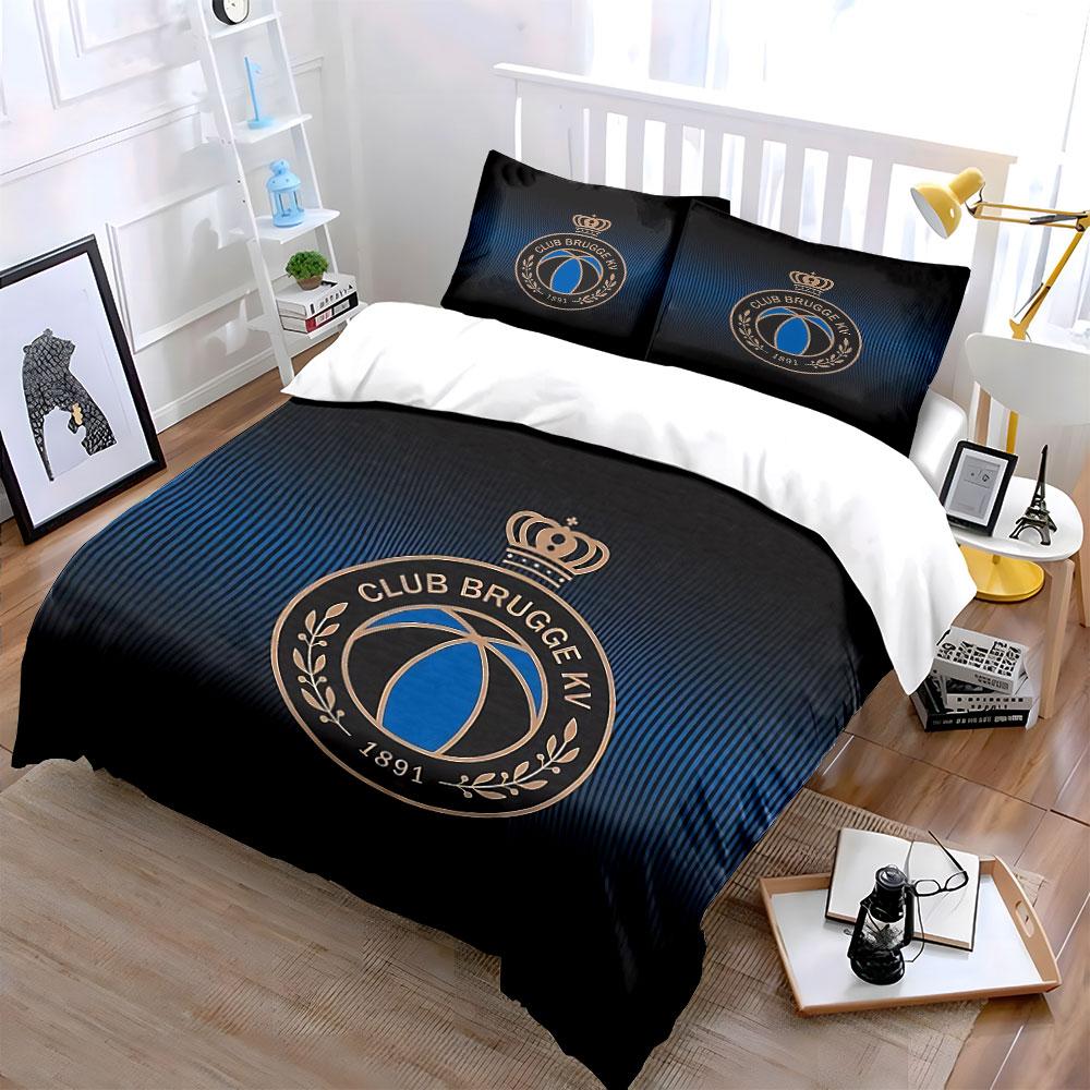 "Club Brugge KV Bedding Set" Bedding Duvet Cover Set Duvet Cover Pillowcases (1 * Duvet Cover 2 * Pillowcases, without duvet insert)