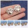 Zinc Zinc Alloy Puppy Paw Pants Button Tightener Waist Buckle Cat‘s Paw Twist Chain Brooches Skirts