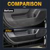 Car Door Anti-Kick Protection Pad Suede Leather Carbon Fiber Style Interior Sticker for Toyota RAV4 2026-2028