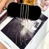 Wave Shaped Chain Earring Metal Accessories Fashion Long Tassel Earrings  Women