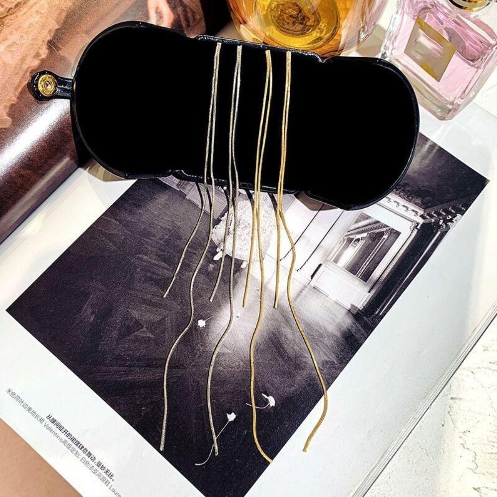 Wave Shaped Chain Earring Metal Accessories Fashion Long Tassel Earrings  Women