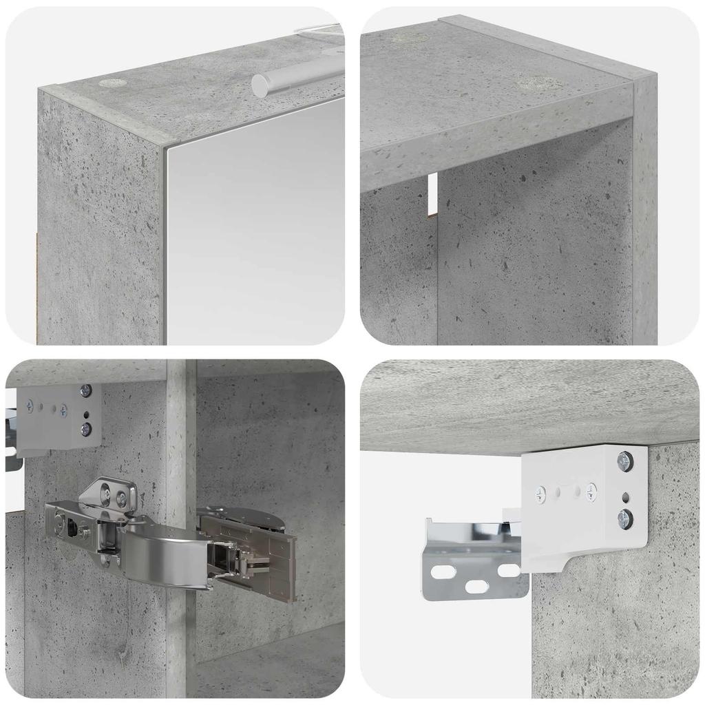 Bathroom Cabinet Set 3 pcs 140 x 14.5 x 70 cm Particleboard