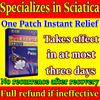 Hypoallergenic Sciatica Patch - Herbal Ingredients, Relieves Low Back & Buttock Pain