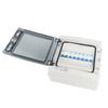 Waterproof Distribution Box 6 MCB(2xB6A+2xB16A+2xB32A) + Main Switch 100A 6 Way  Style
