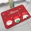 Christmas Floor Mat Festive Atmosphere Feeling Absorbent Non-slip Foot Mat Household Door Floor Mat