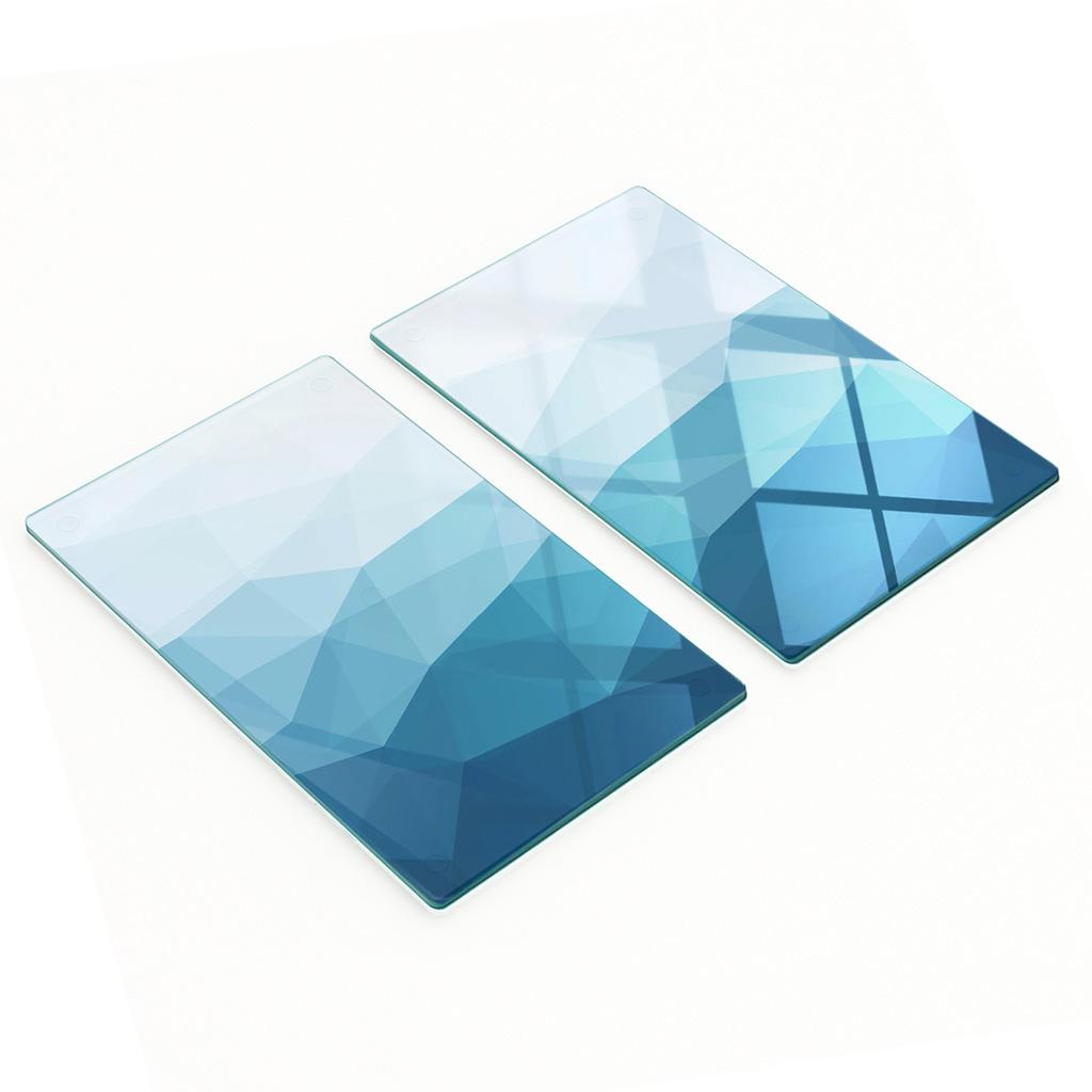 Szklane Dekoracyjne Deski Do Serwowania Przekąsek Abstrakcja 2X30X52 Cm