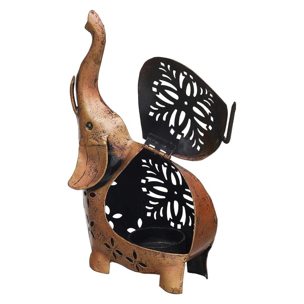 Handicraft Metal/ Iron Handpainted Stand Showpiece/ Statue for Diwali Gifts | Home Decoration | Gifts | Home Decor | Office Table Top | Living Room |