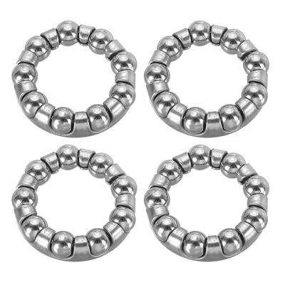 Шариковые подшипники шатуна велосипеда PATIKIL 1/4" x 9 шариков, комплект из 4 штук, нержавеющая сталь.