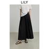 Женские широкие брюки-юбка LILY из смесовой ацетатной ткани