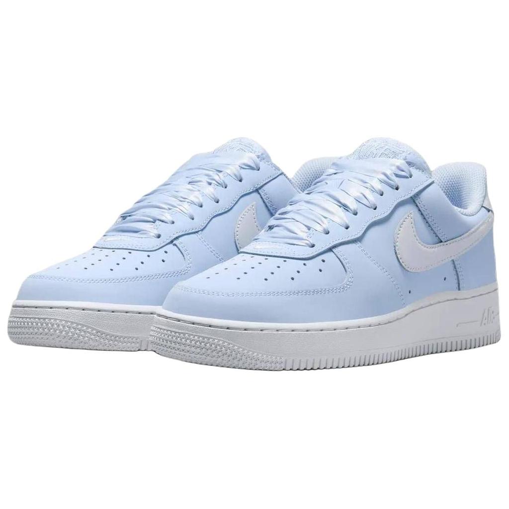 Nike Кроссовки Air Force 1 Дышащие Скейтбордические Женские Светло-голубые Серые IR0871-400