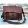 Leather Vintage Laptop Messenger Briefcase Bag Satchel (Handbag) Men's
