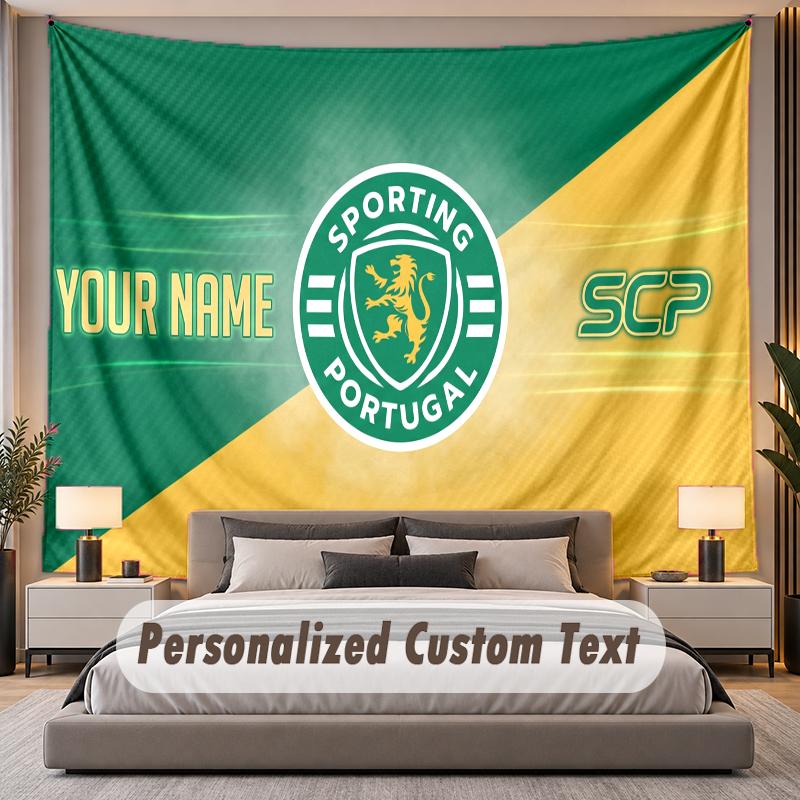 Custom Name Text Tapestry Sporting CP Personalized Polyester Wall Tapestry For Bedroom And Room