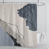 3D печать абстрактный линейный стиль акварельный набор штор для душа водонепроницаемый полиэстер занавеска для ванной украшение для дома с крючками