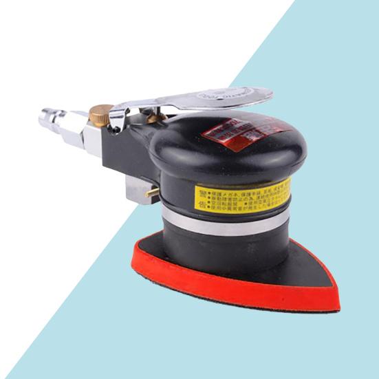 Triangle Palm Air Sander Pneumatic Mini Air Buffer Polisher Interior Cleaning Waxing Tool for Vehicles