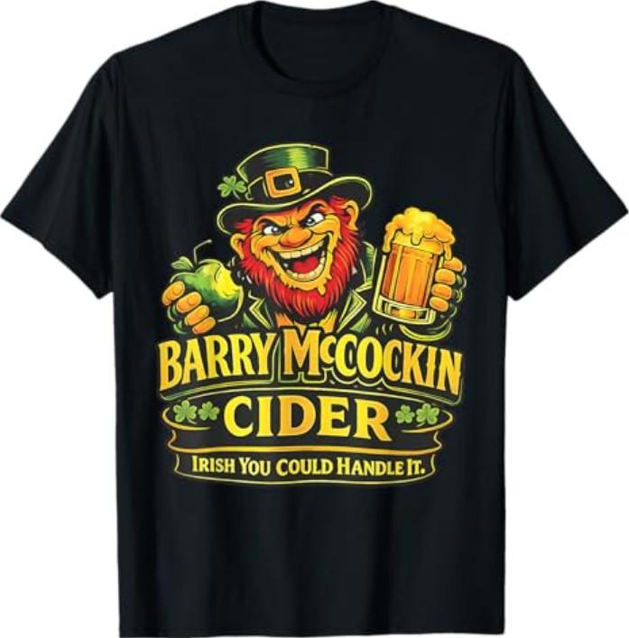 Barry McCockiner McConconner Irish Pub Funny Saint Patrick’s T-Shirt