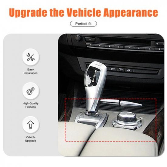 Matte Black ABS Center Console Gear Shift Panel Trim For BMW X5 E70 2010-2013