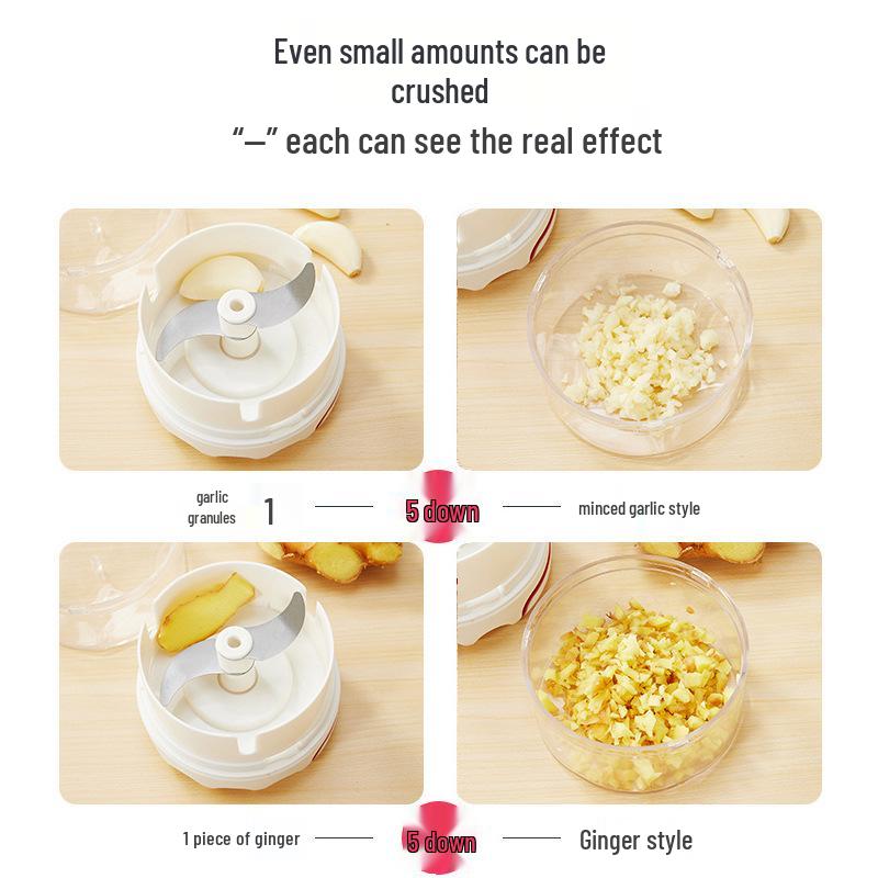 Компактная чеснокодавилка и овощерезка - Многофункциональный кухонный инструмент