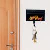 Car Garage Key Holder with Opening Door Adhesive Wall-Mounted Organizer Dual-purpose Decorative Hook for Home Office