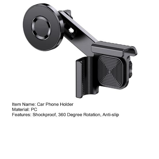 Автомобильный держатель для телефона для экрана Tesla, удлиненный кронштейн для телефона, ударопрочный, антивибрационный, для Apple, магнитный, противоскользящий, вращение на 360 градусов, авто