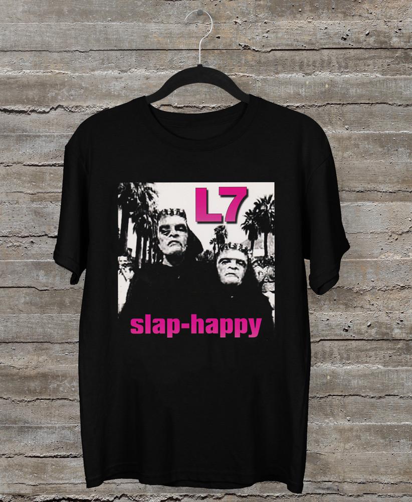 NEW L7 Band Slap Happy Black All Size Gift For Fan Shirt AL86
