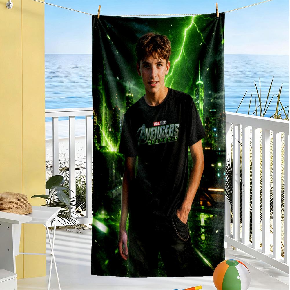 Lamine Yamal Barcelona Debut Celebration Beach Towel Quick-Dry Soft Microfiber Comfortable Lightweight Suitable for Swimming, Gym, Camping, Yoga Vacat