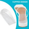 2 Pairs of 3-Layer Adjustable Heel Wedge Pads for Supination and Pronation Correction - Silicone Heel Insoles for Foot Alignment and Knee Pain Relief