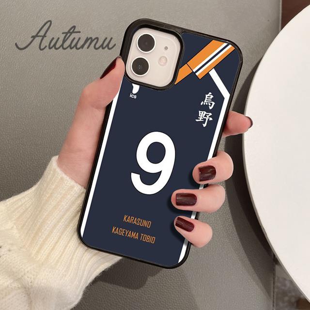 Хайкюу!!Чехол для телефона Karasuno Team Uniform для iPhone 11 12 13 14 Pro Max mini XR XS SE 2020 7 8 Plus Samsung S21 S22 shell