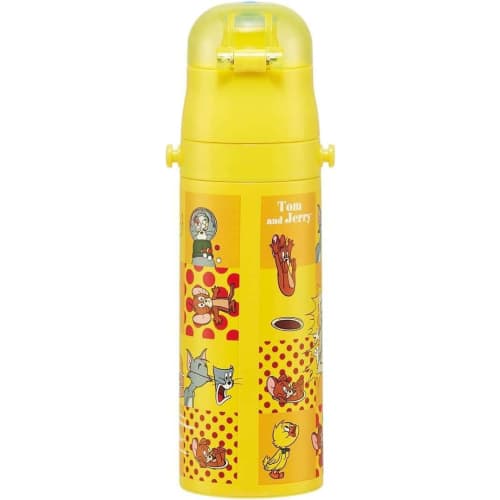 Skater Tom and Jerry Happy 470ml Children's Stainless Steel Sports Bottle SDC4-A