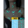 1 лист Светящиеся в темноте Наклейки для временных татуировок Body Art, Узор Луна Бабочка Ботанический, Водонепроницаемые Наклейки с Фейковыми Татуировками