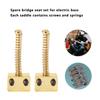 5PCS Metal Bass Bridge Saddles Silver/Golden Electric Bass Replacement  Bass Electric Guitar Kits