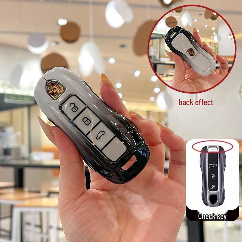 Compatible with Porsche key cases: Cayenne, Panamera, Macan, 911, 718, and Taycan.