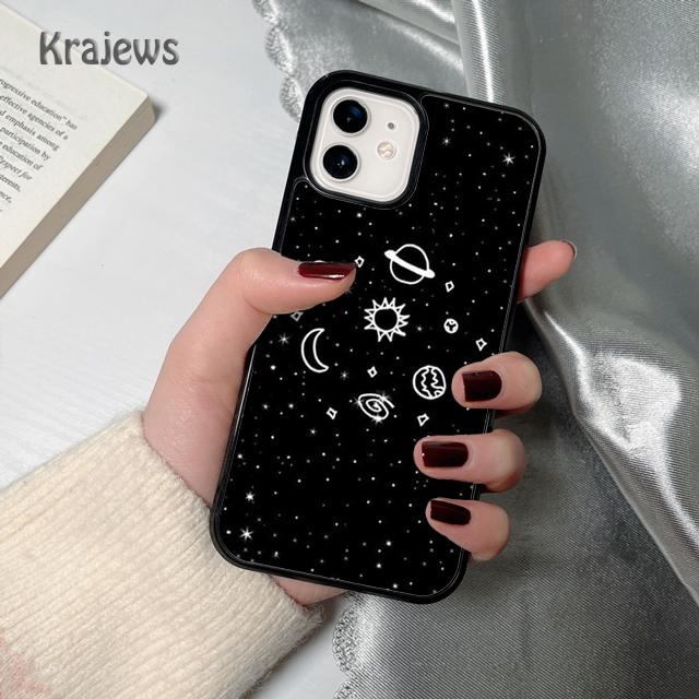 Эстетичный Космический Звезды Планета Чехол для Телефона Обложка Для iPhone 17 Air 16 15 14 plus 12 13 pro max coque Оболочка Fundas