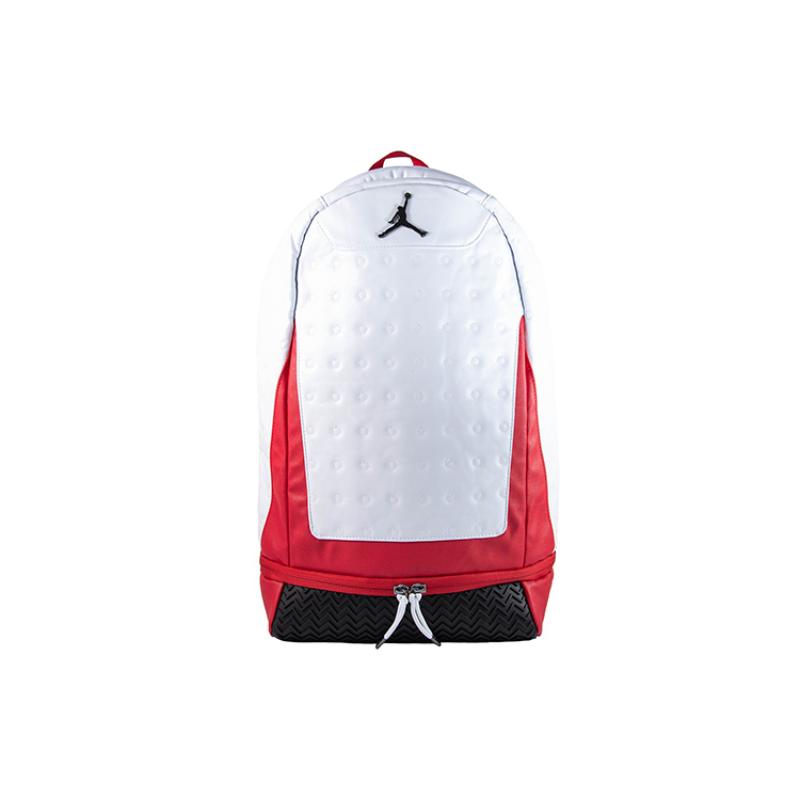 Jordan Рюкзак из коровьей кожи Обычный Унисекс Красный Белый Jordan 9A1898-001