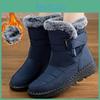 Женские водонепроницаемые зимние ботинки Новые с искусственным мехом Длинный плюш Снежные ботинки Женские Платформа Ботильоны Теплые Хлопок Обувь для пар