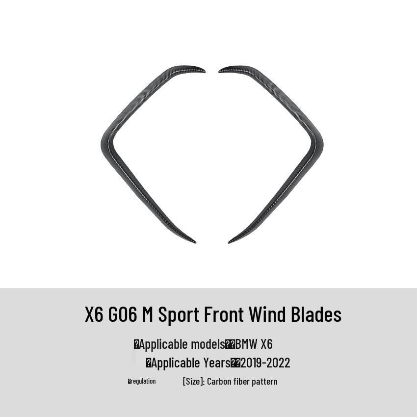 Комплект для внешней модификации BMW X6 G06 Sport 2019+: Передний сплиттер, Дефлектор, Заднее антикрыло, Пороги.