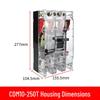 Delixi CDM10 380V Three-Phase Transparent Circuit Breaker Air Switch