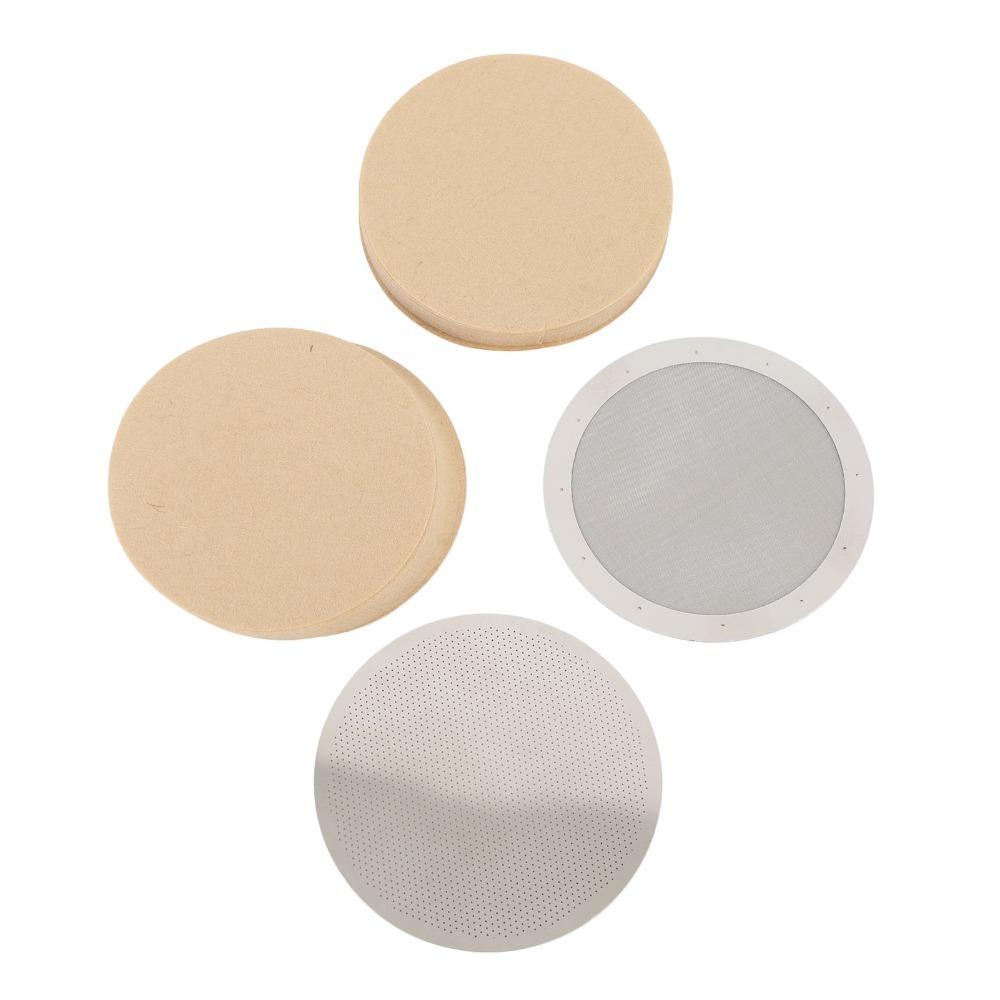 2.4 Inch Diameter Disk Coffee Filter Mesh Screen Metal Coffee Filter For French Press Coffee Maker