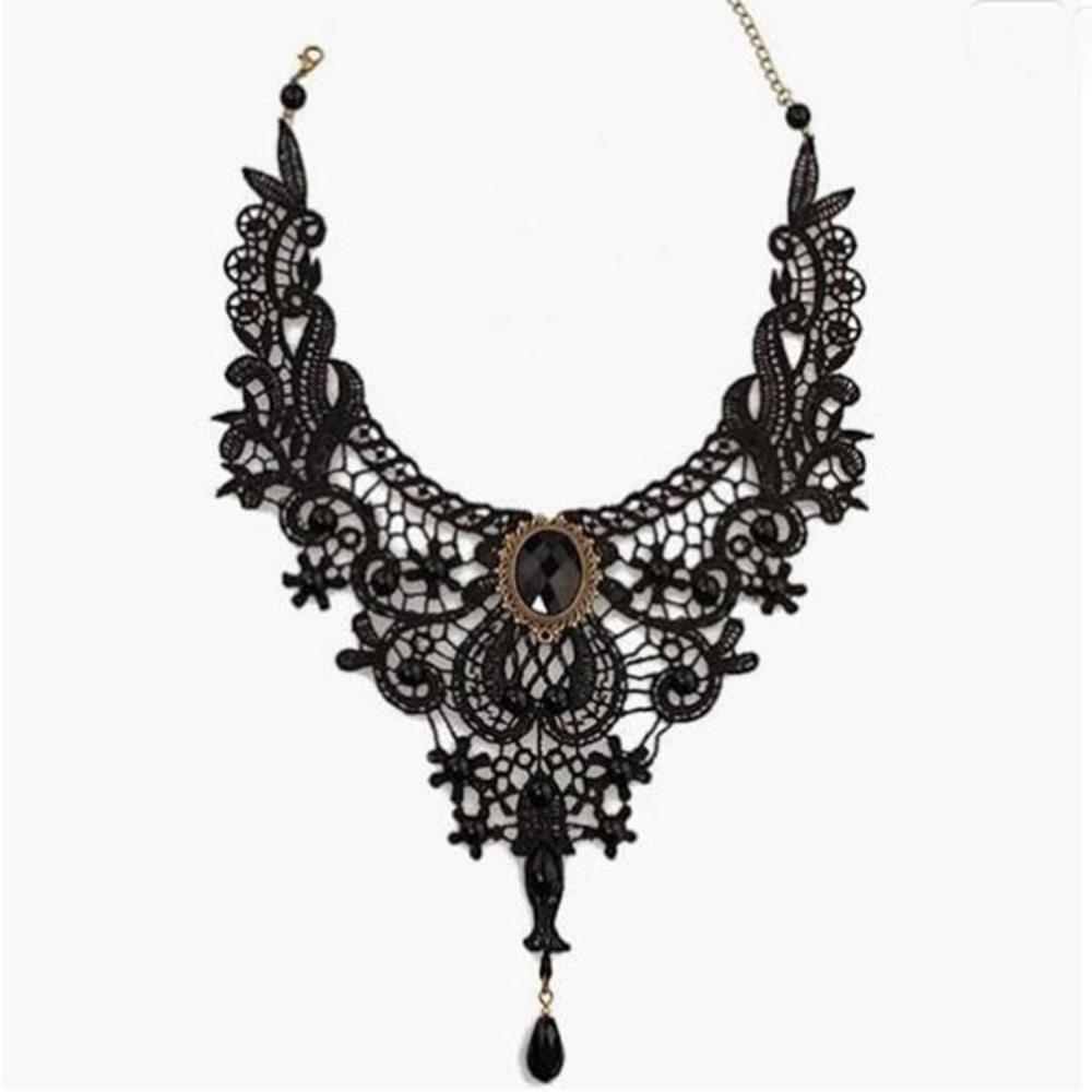 Sexy Clavicular Chain Lace Jewelry Accessories Fashion Lace Collar Gift