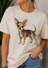 Mosaic Chihuahua Shirt, Cute Chihuahua Tee, Colorful Dog Lover Tshirt, Artistic Chihuahua Gift, Boho Puppy Tee, Stained Glass Dog Shirt