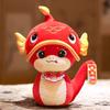 Plush Toy Snake Good Luck Mascot Cartoon Stuffed Doll New Year Gift Ornament