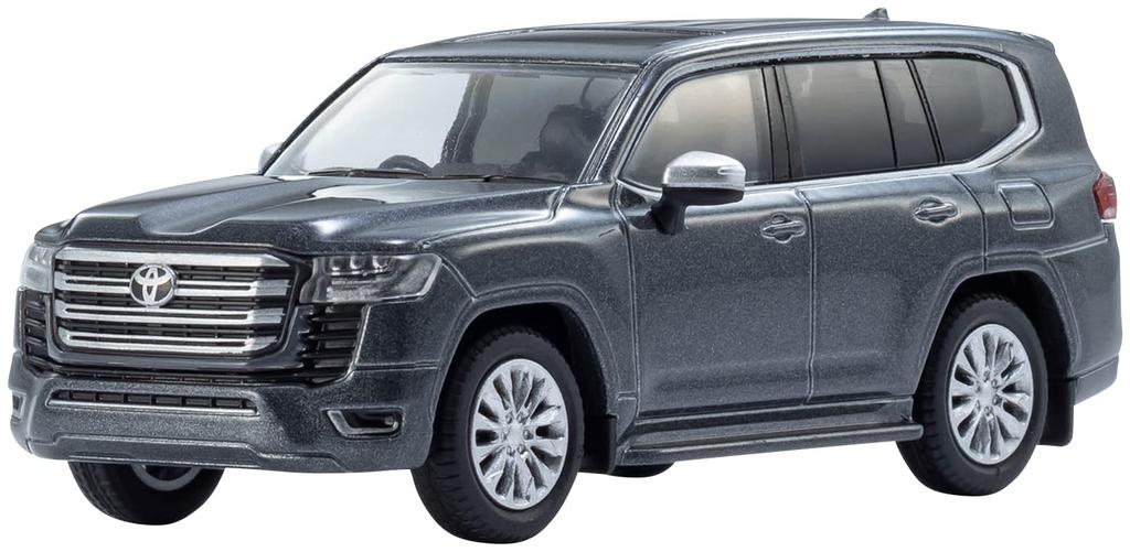 Kyosho KYOSHO MINI CAR BOOK Toyota Land Cruiser 300 Gray Finished Product & No.14 1/64