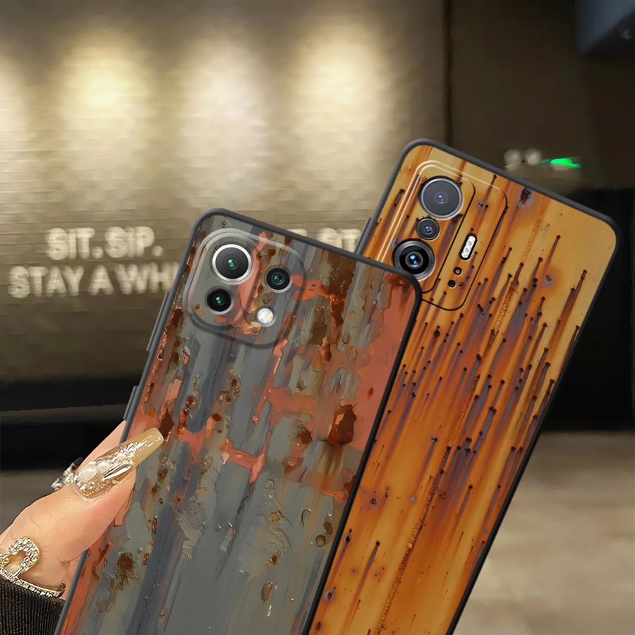 Ретро Чехол с ржавыми пятнами для Xiaomi Mi CC9Pro 9T 13 10T 11T 14 Pro 10 11 13 Lite 9