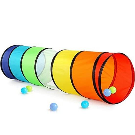 Kids tent tunnel children indoor baby girl ball pool one-touch outdoor play equipment storage bag foldable ideal birthday Childrens Day shower gifts