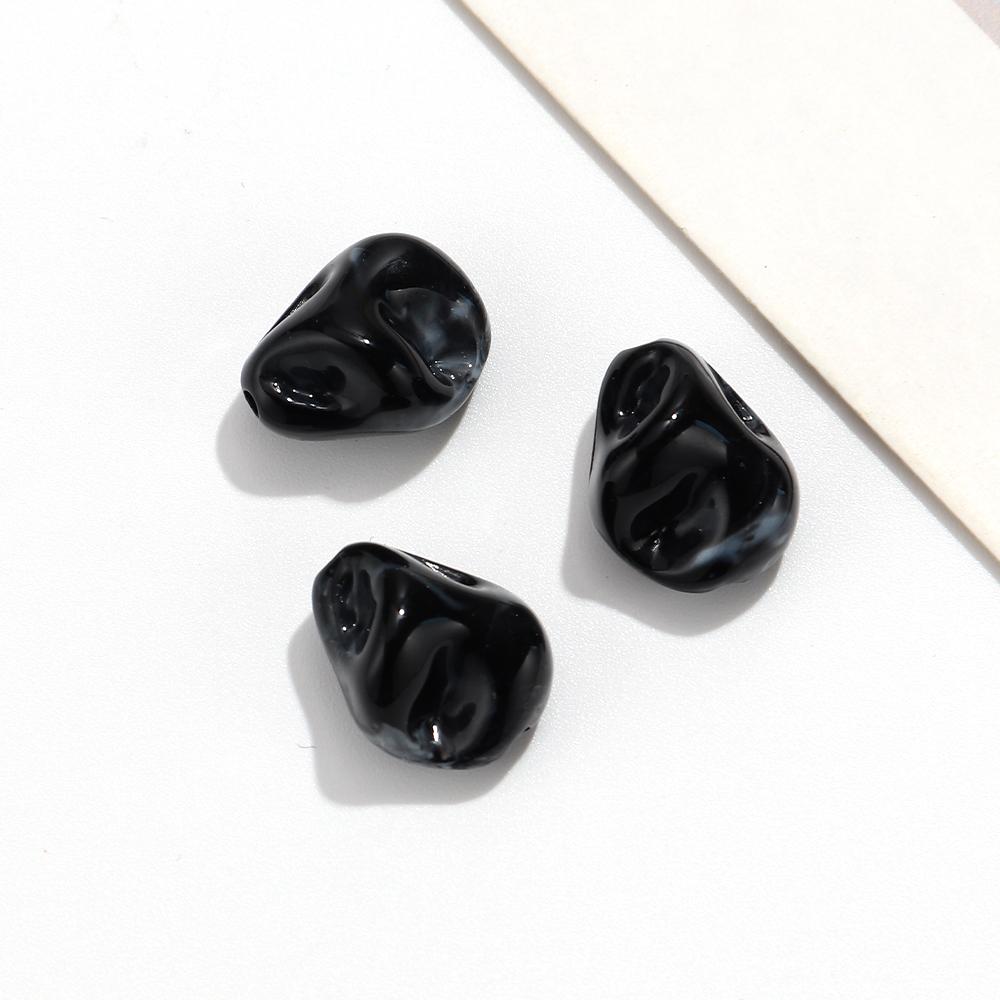 20pcs Mixed Color Irregular Acrylic Beads Marble Swirl Loose Beads DIY Jewelry Making Bracelet Necklace Accessories
