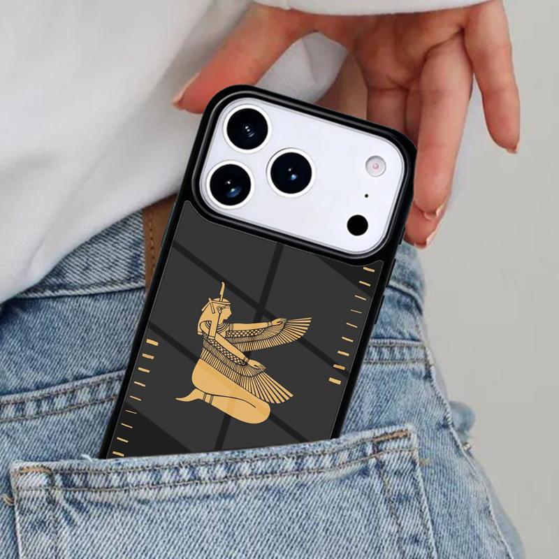 Египет Нефертити Анубис Чехол для телефона для iPhone 16e 15 14 13 12 17 Pro Max Plus Air 17pro Cover Coque