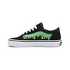 Old Skool Casual Trendy Durable Low-Top Kids Skate Shoes Kids Sneaker Black Green VN0005WVYJ7