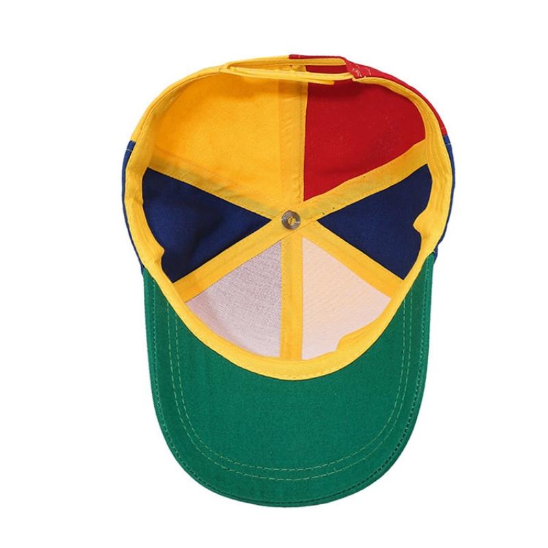 Fun Propeller Baseball Cap Fashion Color Block Bamboo Dragonfly Design Spring Autumn Breathable Hat for Hiking Cycling Use